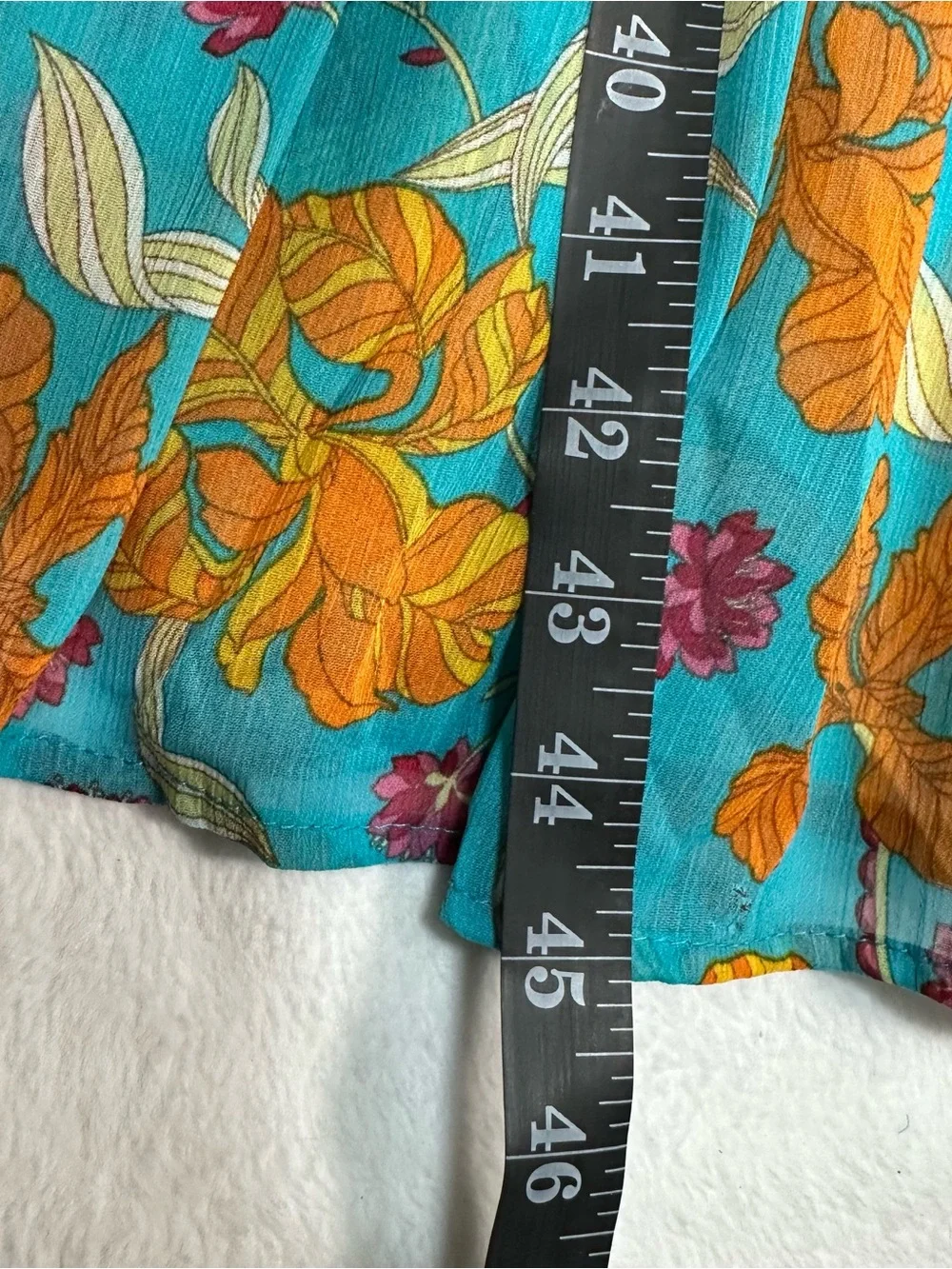 SOFIA JEANS‎ Sofia Vergara XS Off The Shoulder Midi Dress Teal Floral Boho Chic